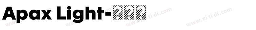 Apax Light字体转换